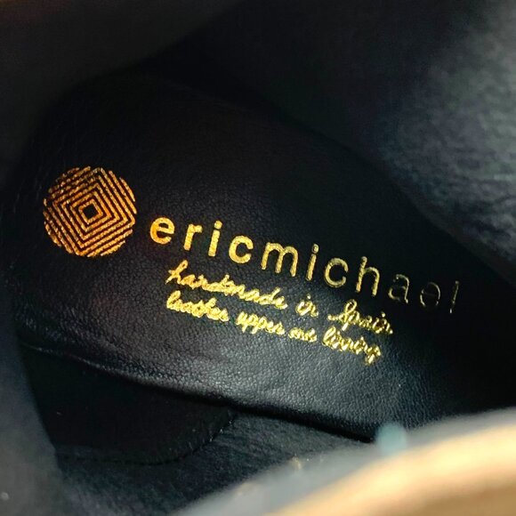 Eric Michael Queen Taupe Suede‎ Zip Wedge Booties - Picture 3 of 13